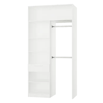 Penderie extensible armoire SPACEO Home, blanc H.240 x l.120 x P.60 cm