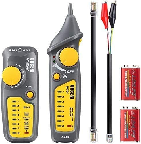 Détecteur de Câbles Electrique Testeur RJ45 RJ11 Traceur Câble Réseau Pratique à Opérer neuve