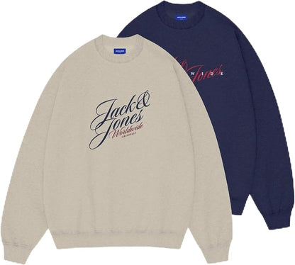 JACK & JONES Jorinwood Lot de 2 Sweat-Shirts à col Rond Homme