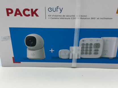Kit alarme 5 pièces Eufy Anker + Caméra de surveillance C210 intérieure Blanc
