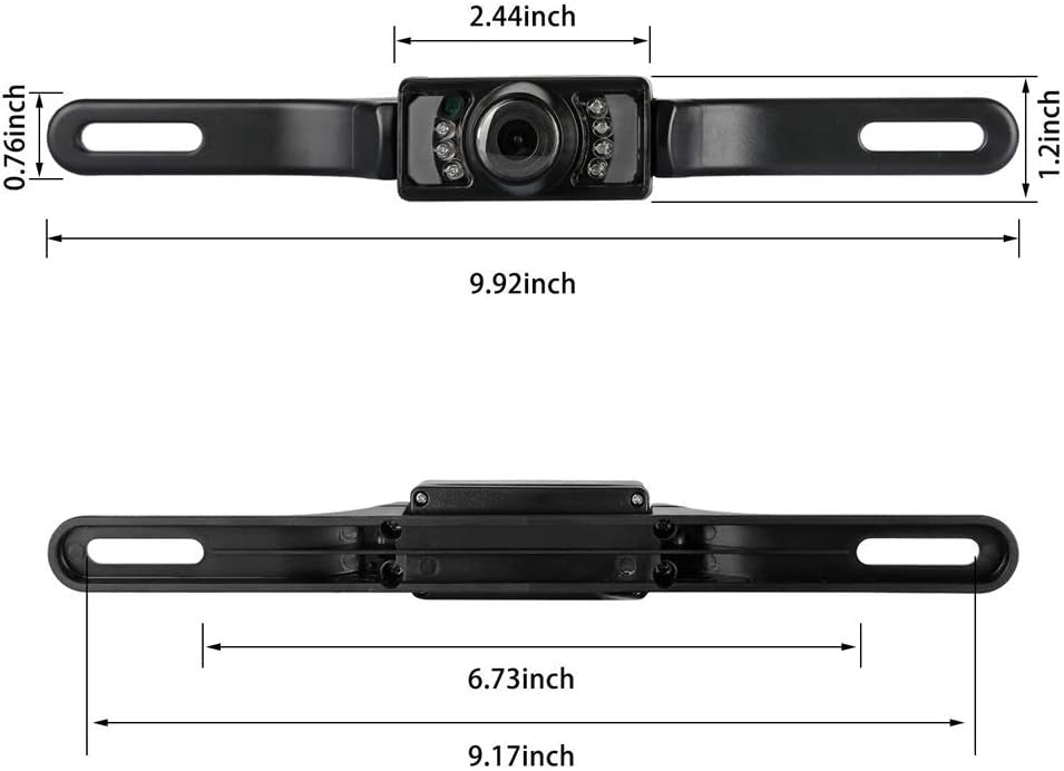 Podofo Caméra de Recul avec 4.3 Pouces LCD Miroir Moniteur Assistance de Recul