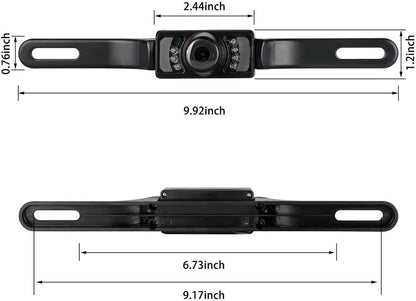 Podofo Caméra de Recul avec 4.3 Pouces LCD Miroir Moniteur Assistance de Recul