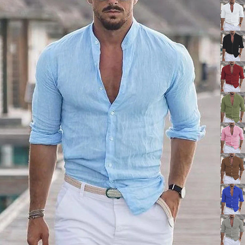Chemise "Aura Summer" – Col Cubain & Texture Légère