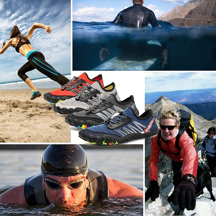Chaussures Aquatiques Homme Femme, eau, Plage, Yoga Plongée Surf Piscine Sport Aquatique