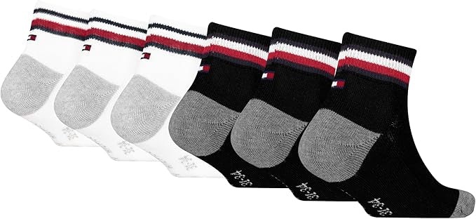 Tommy Hilfiger Iconic Sports Quarter Quarter Mixte enfant (lot de 6)
