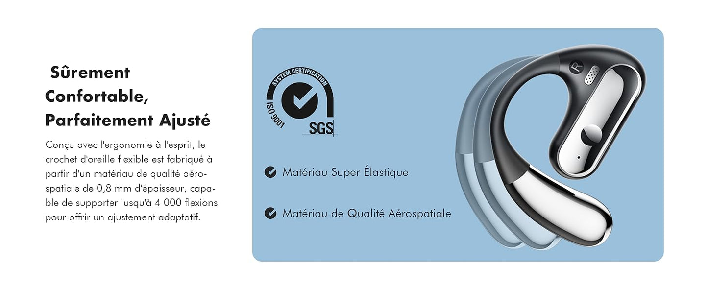 Écouteurs Bluetooth sans Fil Sport - Casque Conduction Osseuse pour Une Expérience Audio Supérieure neuf