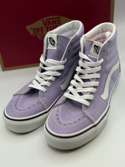 Vans Sk8-hi Baskets violet tulipe/blanc véritable, pointure femme et homme