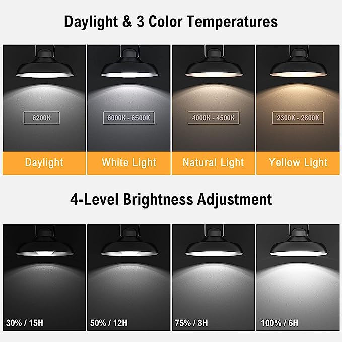 Lampes Solaires Suspendues, 4 Modes pour Jardin Extérieur avec Télécommande, Détecteur de mouvement