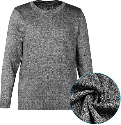 Chemise Résistante Aux Coupures, Chemise Anti-Coupure, Chemise Résistante Aux Coupures, Chemise À Manches Longues Résistante Aux Coupures, Protection De Sécurité De Niveau 5, Pour La Coupe Et La Manipulation Du Verre (L)
