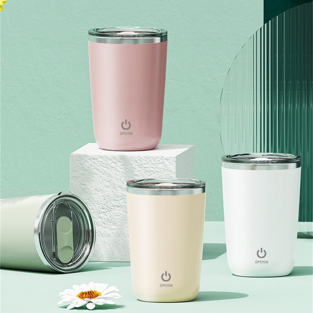 Tasse mélangeur automatique de 350 ml pour le jus, le café, le lait, en l'acier inoxydable,