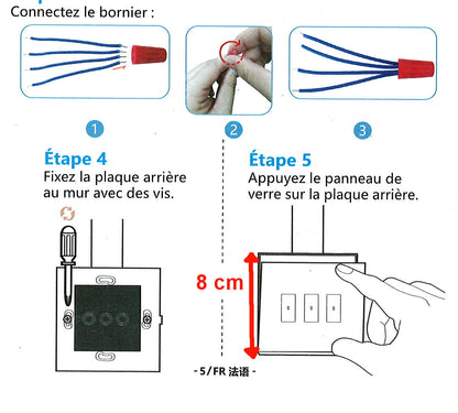 Interrupteur WiFi Alexa Sans Fil Tactile Commande à Distance Par Téléphone neuf