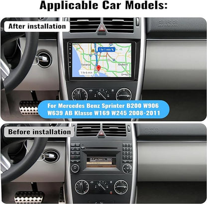 Autoradio 2+32G Android 13 pour Mercedes Benz W164 X164 ML350 ML500 ML280 GL320 GL350 GL450 2008-201