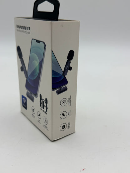 Microphones sans Fil pour Android, Microphone Bluetooth à Clipser sans Fil, Mini Microphone Cravate pour Enregistrement vidéo, Diffusion en Direct, Vlog, Youtube, TikTok (2 micros