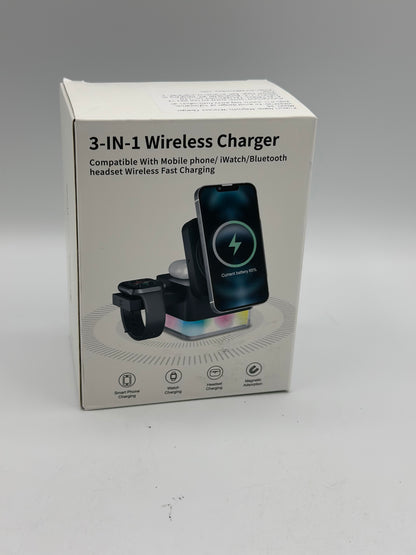 Station de charge 3 en 1 compatible avec Magsafe - Chargeur sans fil pour iPhone 16/16 Pro/16 Pro Max/15/14/13/12, AirPods 3/2/Pro