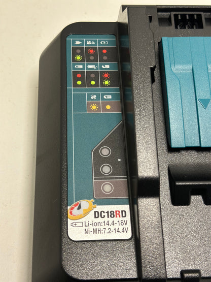 Chargeur rapide pour 2 batteries Li-Ion 14,4 à 18 V - MAKITA DC18RD