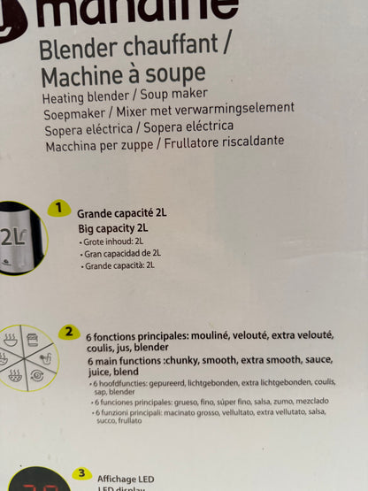 Blender chauffant MSM2L-21 MANDINE