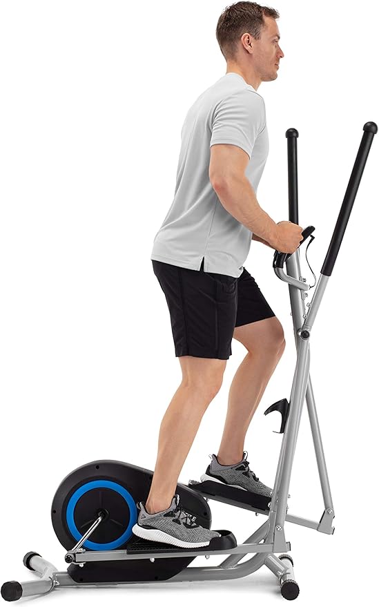 Cadence WellnessFit E Vélo elliptique unisexe, noir et bleu