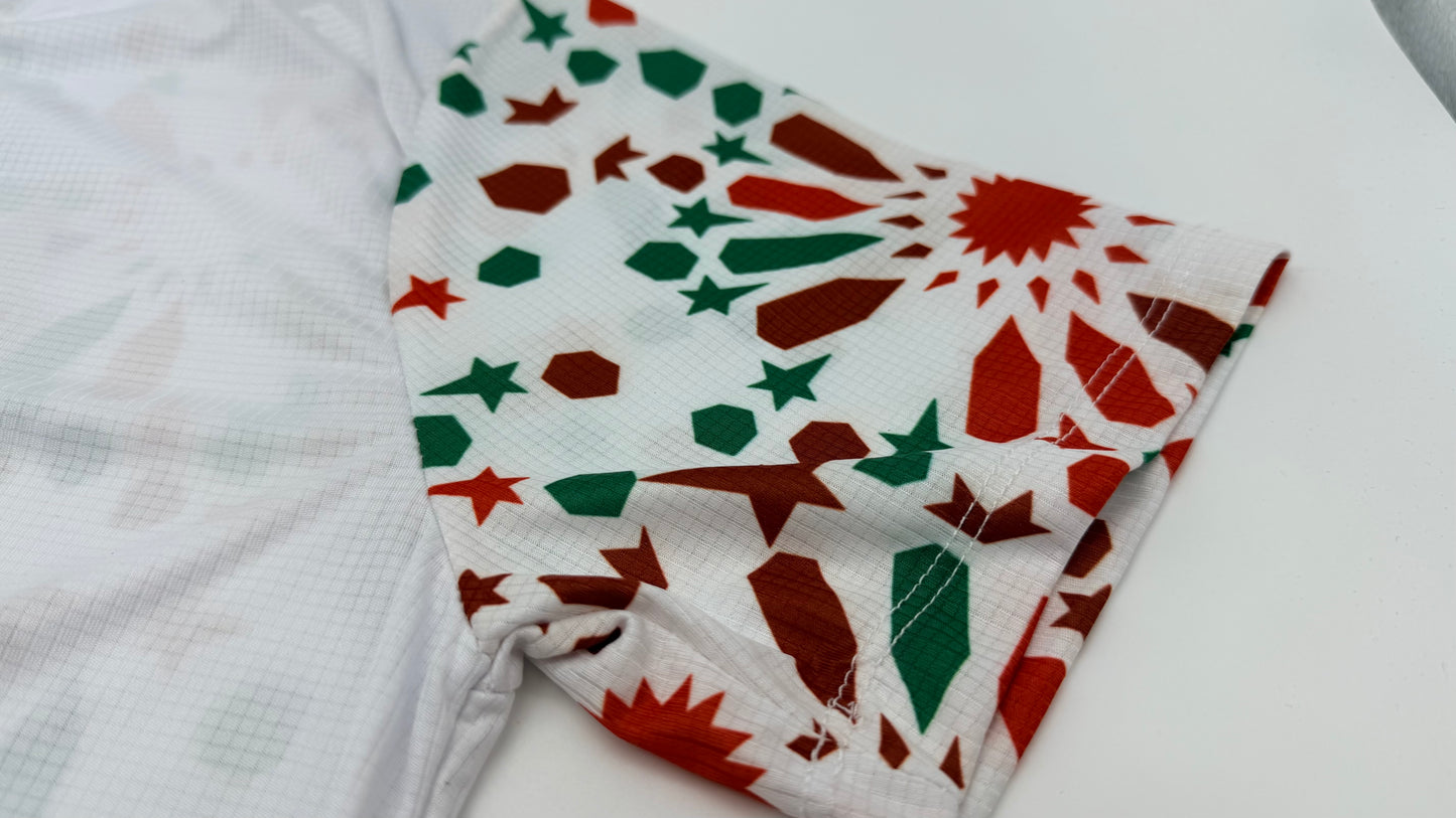 Maillot puma rouge et blanc Maroc taille L (taille petit (s) )