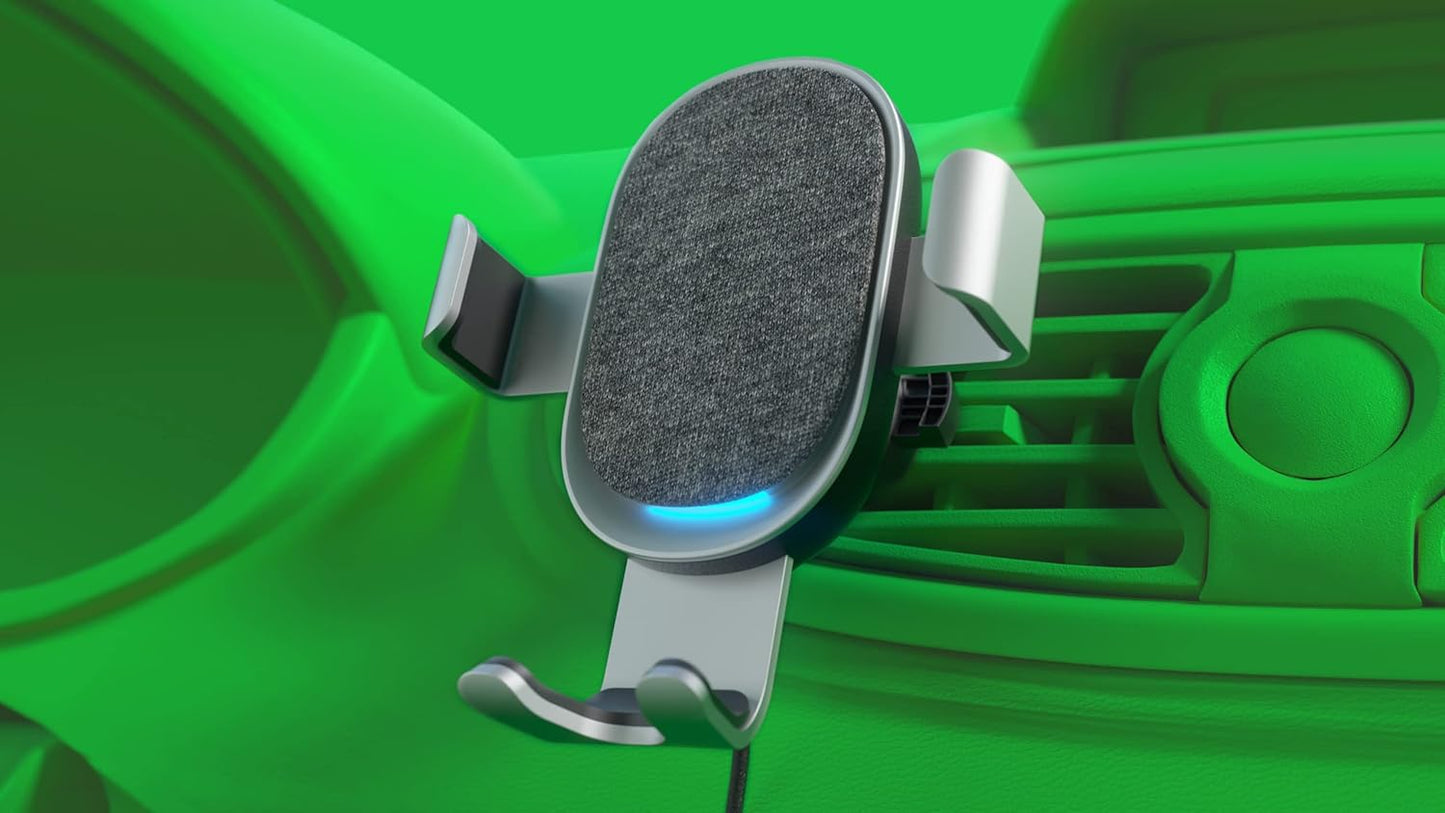 Xmoove - Support Voiture avec Charge sans Fil Rapide Qi - 10W - POWERCAR Contact Inter