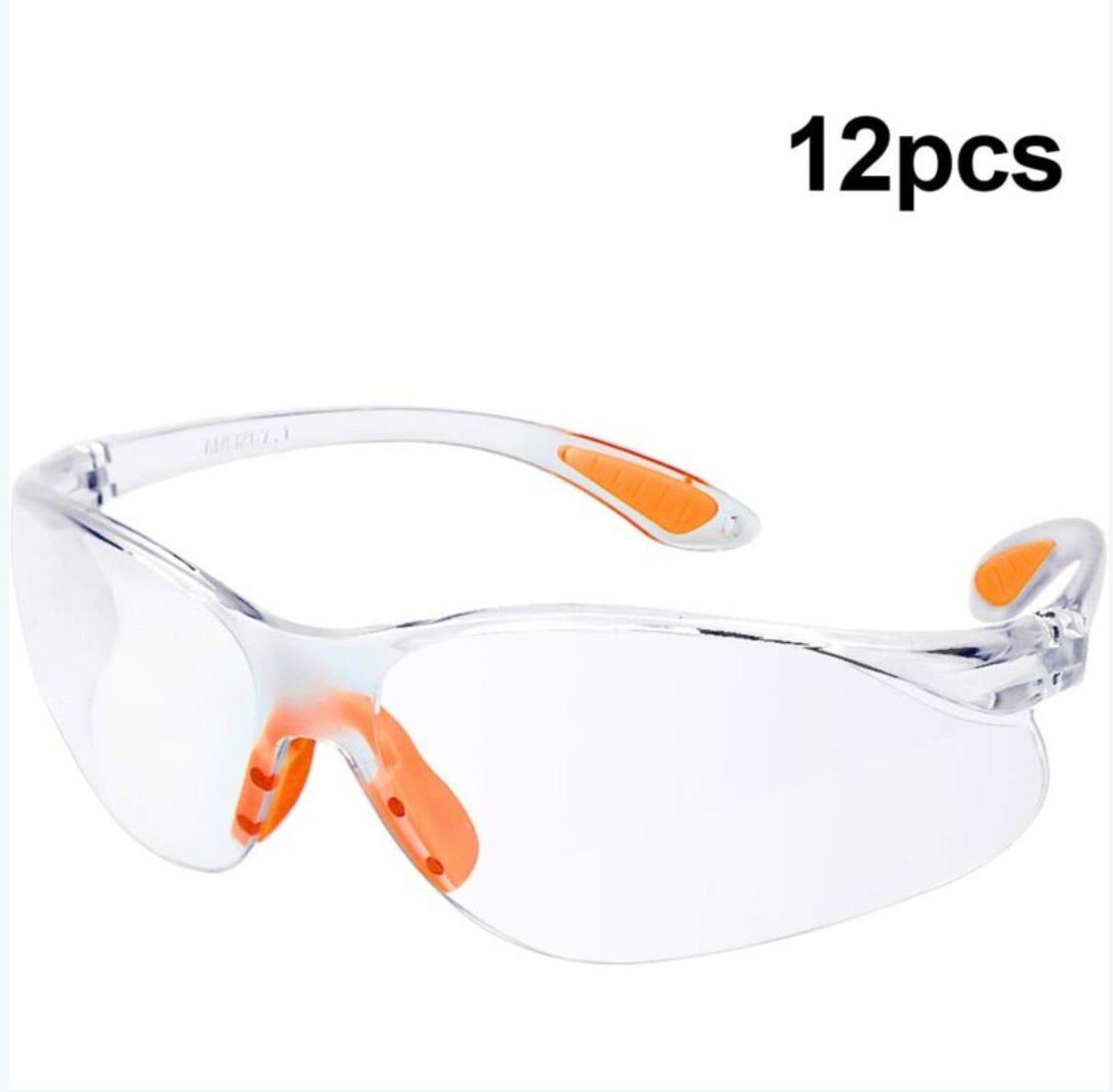 Lunette de Protection Lot de 12 SG001 Rglables Transparentes Lunettes de scurit Taille Confortable Anti-Rayures Anti-bue[527]