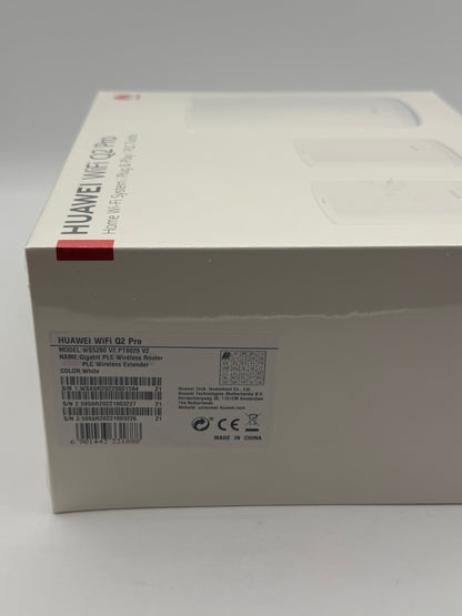 HUAWEI Wi-Fi Q2 Pro (1 Base + 2 Satellites) Système Hybride Maillé 5GHz et CPL Un Réseau Unique Plug & Play Faible Latence Gigabit Powerline Ports GE Optimisation Wi-Fi 5GHz