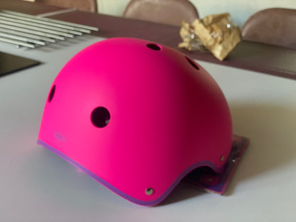 Casque Rose bol taille S (53/55cm) - Rose - Mousse Polyuréthane - Sangles Polyester