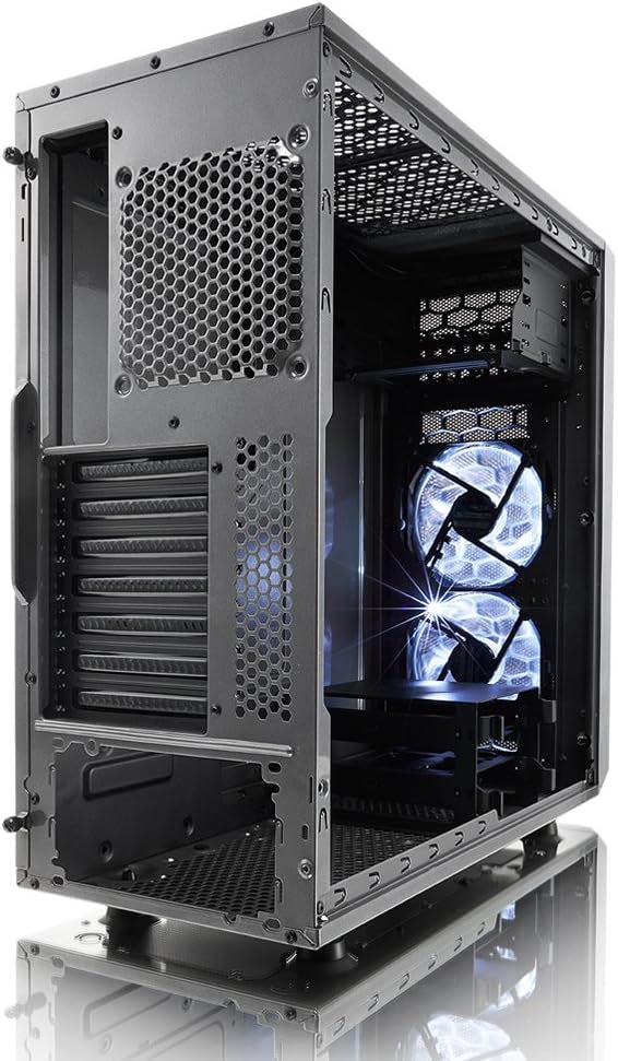 Boîtier d’ordinateur Mid Tower - ATX - Débit d’air élevé - 2X Fractal Design Silent LL Series 120mm neuf
