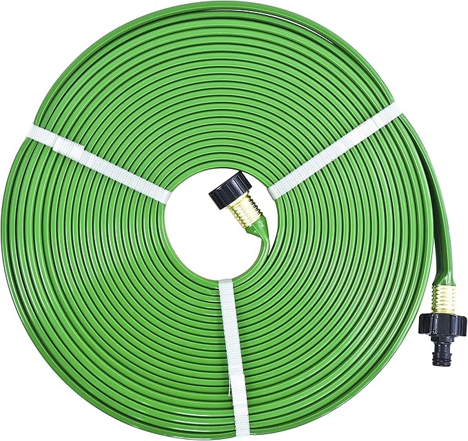 GRÜNTEK Tuyau Asperseur d'Arrosage Jardin perforé Arroseur à Pulvérisation fine pour Jardin et Gazon étroits et longs. Tuyau de 15 m