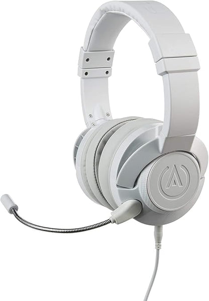 PowerA Fusion Casque Gamer Filaire avec Microphone Amovible - Compatible avec PlayStation 4, Xbox (One, One X, One S, 360), Nintendo Switch, Mac PC, Android , iOS - Blanc