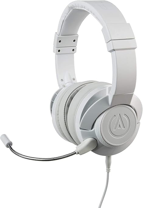 PowerA Fusion Casque Gamer Filaire avec Microphone Amovible - Compatible avec PlayStation 4, Xbox (One, One X, One S, 360), Nintendo Switch, Mac PC, Android , iOS - Blanc