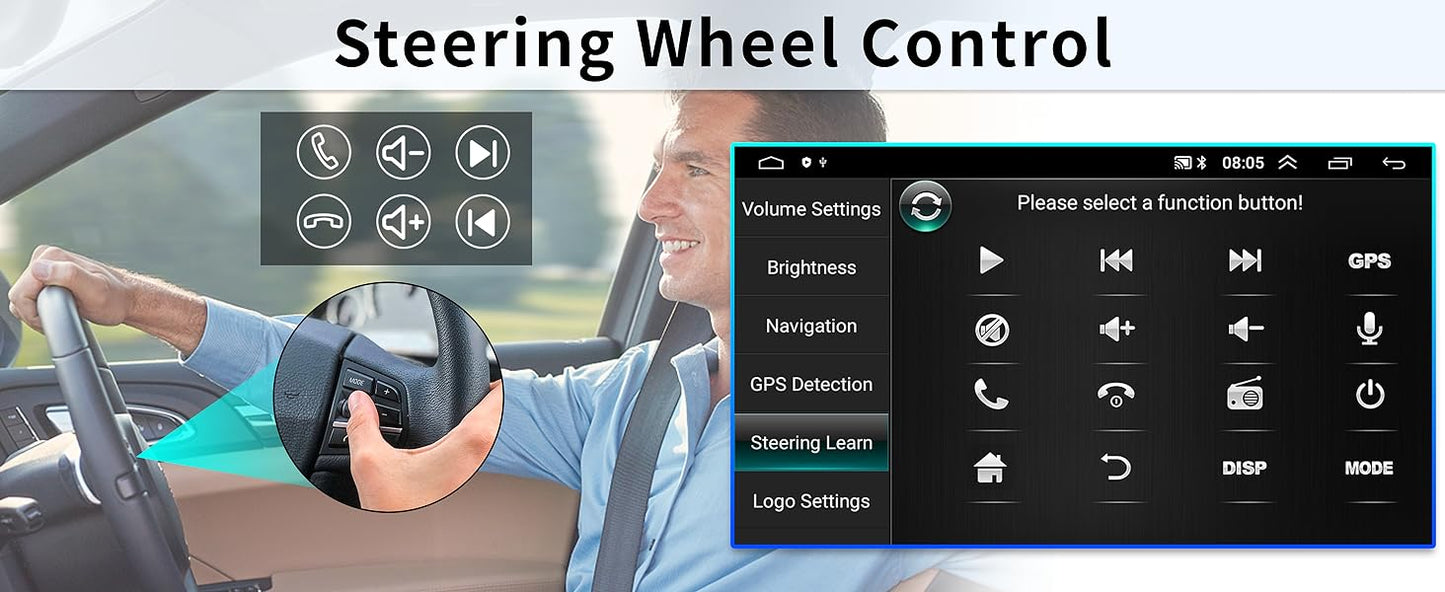 Autoradio 2+32G Android 13 pour Mercedes Benz W164 X164 ML350 ML500 ML280 GL320 GL350 GL450 2008-201
