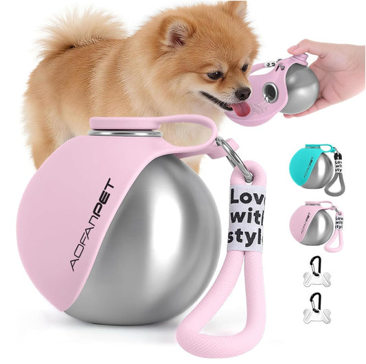 Bouteille d’eau pour petit chien Distributeur de boisson pratique pour chien Voyage pour chiot