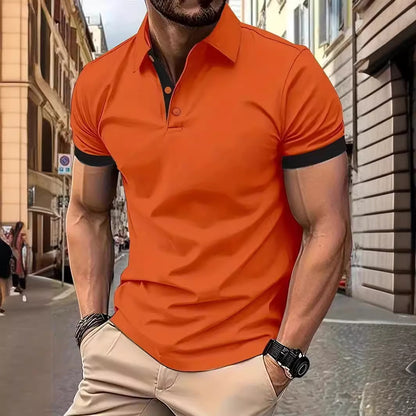 Polo décontractés d'été à manches courtes pour hommes plusieurs couleurs disponibles