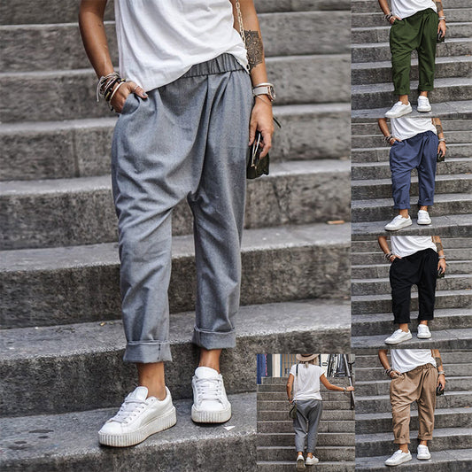 Pantalon "Comfy-Chic" à Taille Élastique – Coupe Droite & Matière Fluide