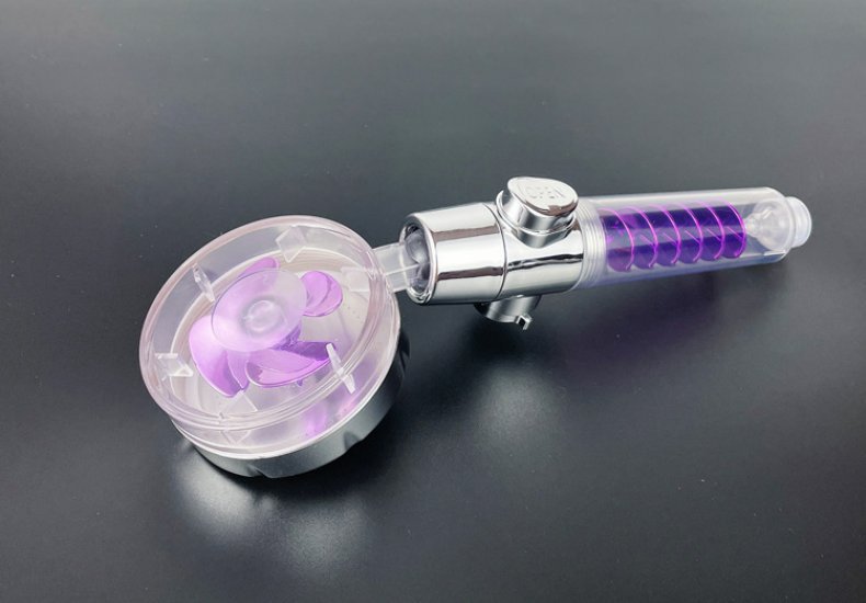 Pommeau de Douche "Turbo-Flow" – Haute Pression, Hélice Rotative & Économie d'Eau