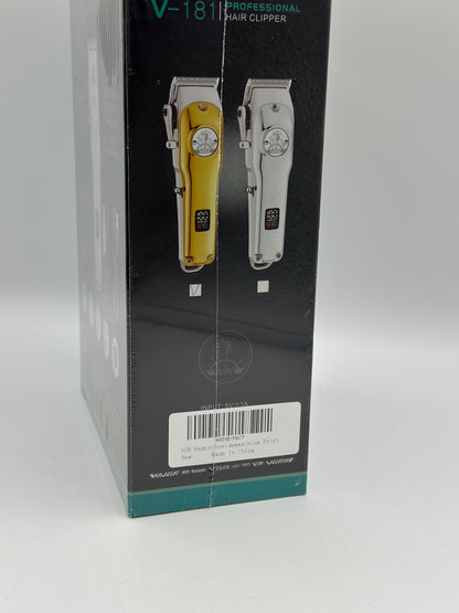 Tondeuse à cheveux professionnelle pour homme, câble USB/sans fil, rechargeable avec écran LED (doré)