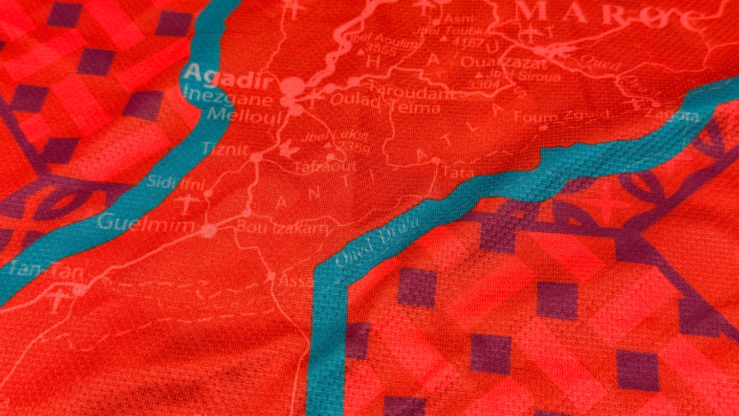 Maillot du Maroc rouge taille L ( taille petit (S) )