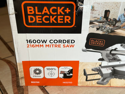 Scie à onglet Black+Decker d'une puissance de 1600 Watts pouvant couper jusqu'à 305 mm neuf