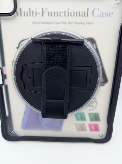 Étui pour tablette, housse de tablette anti-collision, housse de tablette anti-collision, empêche les chutes avec bandoulière pour iPad Pro12 pouces  (noir)