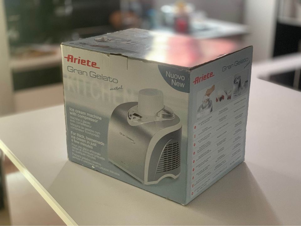 Ariete 693 Machine à Glace Auto-Refroidissante en Métal avec Compresseur neuve