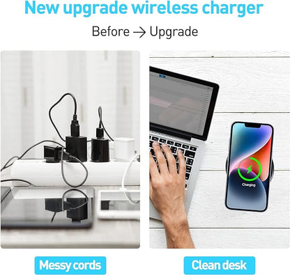 Chargeur Induction Encastrable Les Meubles 60mm 2.36 ",  Compatible pour iPhone neuf