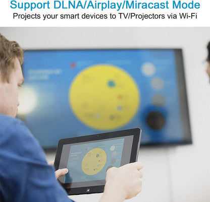 Miracast AirPlay DLNA Écran WiFi 2,4 G + 5 G sans Fil 4K HDMI Adaptateur Mini Appareil de Miroir Support Miracast AirPlay DLNA pour Smartphones Android/PC/MacBook sur Moniteur TV/projecteur