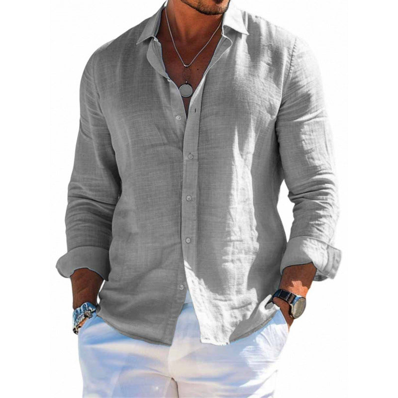Chemise "Riviera" en Lin Premium – Coupe Ajustée & Respirante