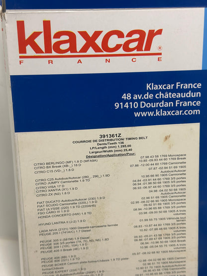 COURROIE CRANTÉE
Réf : 391361z pour Citroën, Peugeot, Fiat …