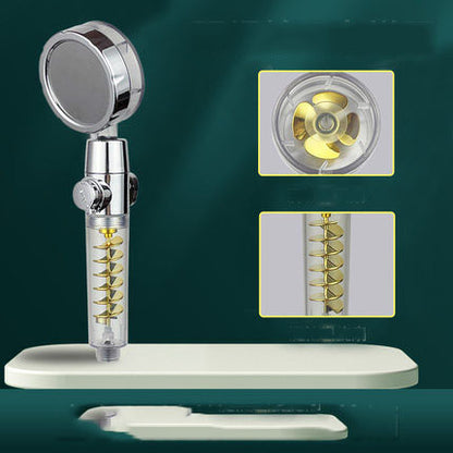 Pommeau de Douche "Turbo-Flow" – Haute Pression, Hélice Rotative & Économie d'Eau