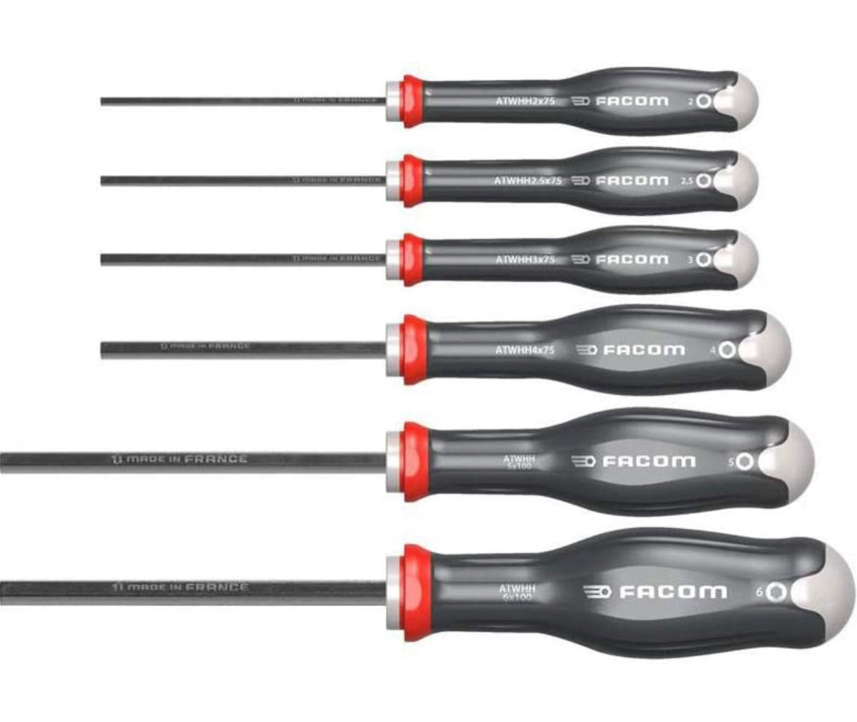 Jeu De 6 TOURNEVIS PROTWIST Avec Empreinte 6 Pans Émmanchées