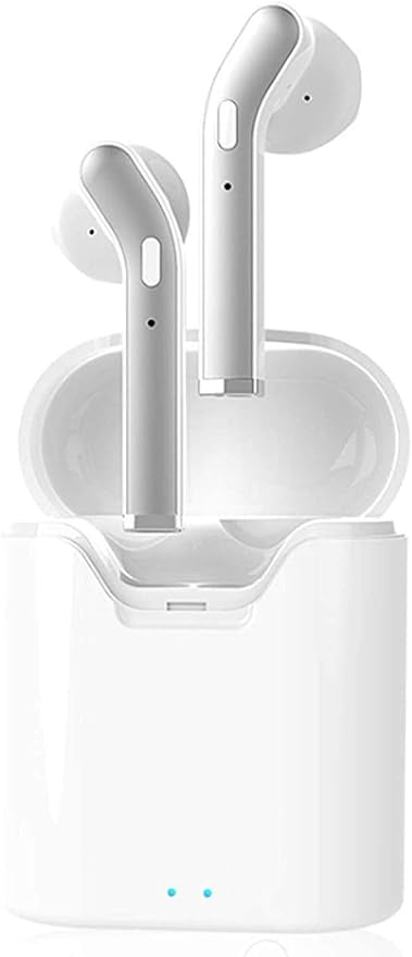 Ecouteur Bluetooth, Ecouteur sans Fil TWS Léger Stéréo Basse Lourde Bluetooth 5.0, Auriculaires avec Micro Intégré,(White)