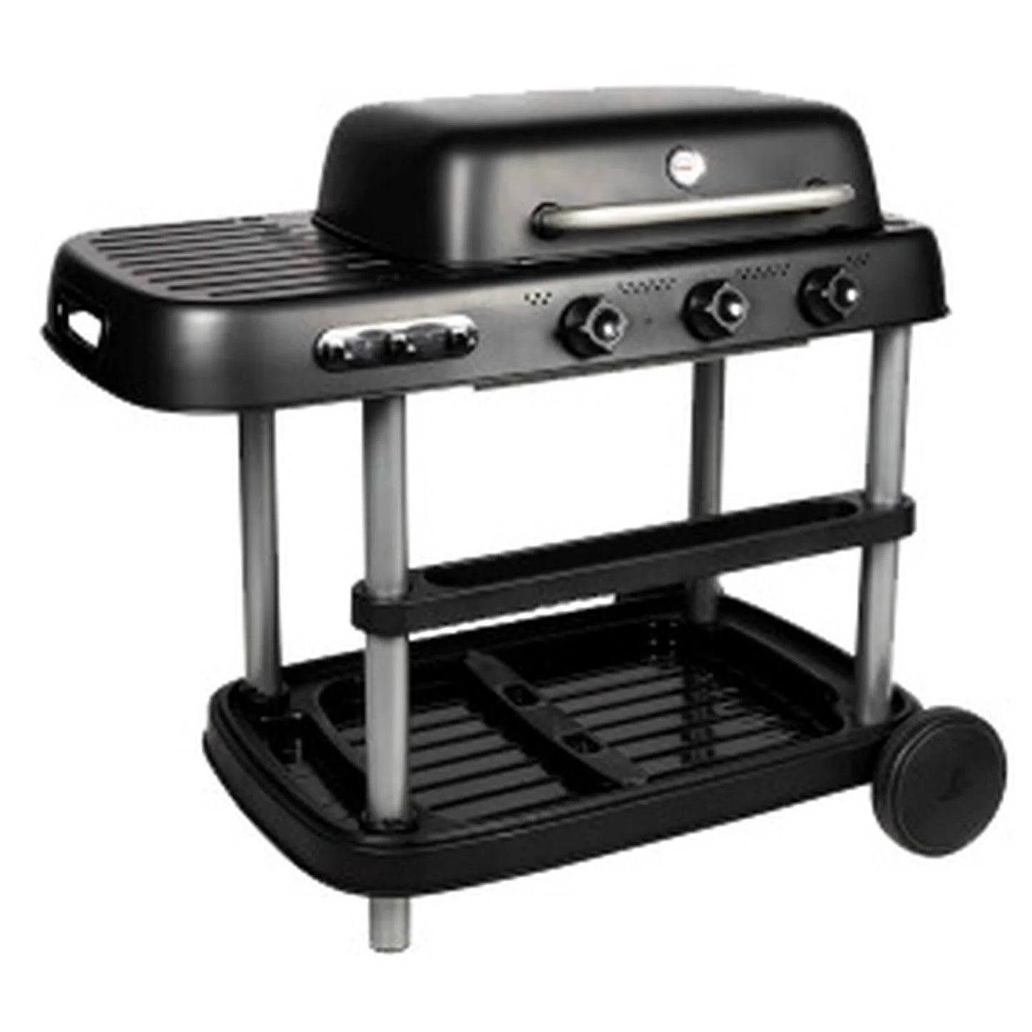 Barbecue XL à Gaz sur Chariot 3 feux avec Thermomètre Intégré HYBA neuf