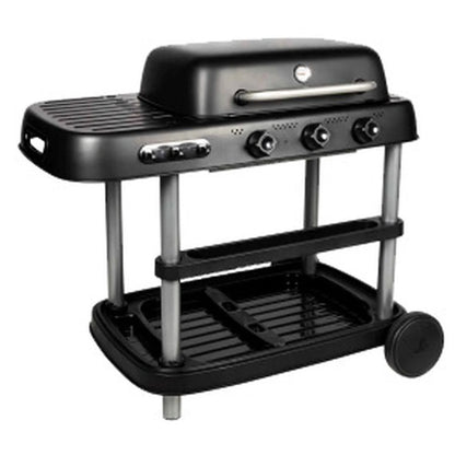 Barbecue XL à Gaz sur Chariot 3 feux avec Thermomètre Intégré HYBA neuf