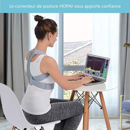 Correcteur de Posture Correcteur de Posture Dos Correcteur de Posture pour Homme et Femme Correcteur de Posture Ajustable Correcteur de Posture pour Cou, Épaule et Lombaires (L)